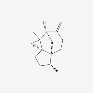 molecular formula C15H24 B1612639 (1R,2R,5S,7R)-2,6,6-Trimethyl-8-methylidenetricyclo[5.3.1.01,5]undecane CAS No. 79120-98-2