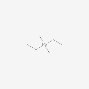 molecular formula C6H16Pb B161265 Diethyldimethyllead CAS No. 1762-27-2
