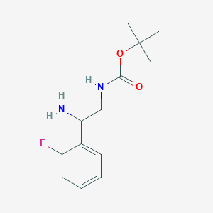 molecular formula C13H19FN2O2 B1612655 tert-Butyl [2-amino-2-(2-fluorophenyl)ethyl]carbamate CAS No. 939760-40-4