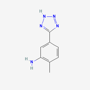 molecular formula C8H9N5 B1612662 2-Methyl-5-(2H-tetrazol-5-YL)aniline CAS No. 954848-82-9