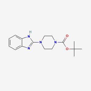 molecular formula C16H22N4O2 B1612667 tert-butyl 4-(1H-benzimidazol-2-yl)piperazine-1-carboxylate CAS No. 295341-56-9