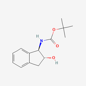 molecular formula C14H19NO3 B1612669 (1R,2R)-N-Boc-1-amino-2-indanol CAS No. 766556-66-5