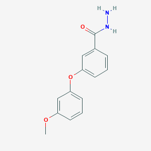 molecular formula C14H14N2O3 B1612675 1-(3-Methoxyphenoxy)benzene-3-carbohydrazide CAS No. 850350-02-6
