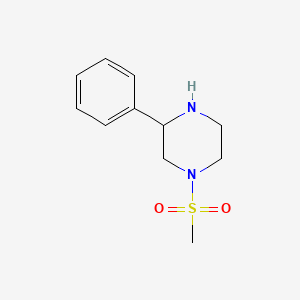 molecular formula C11H16N2O2S B1612679 1-Methanesulfonyl-3-phenyl-piperazine CAS No. 912763-31-6