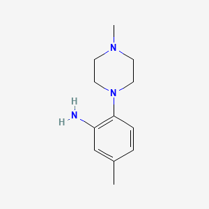 molecular formula C12H19N3 B1612680 5-Methyl-2-(4-methyl-1-piperazinyl)aniline CAS No. 946731-22-2