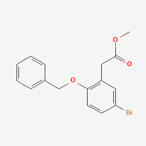 molecular formula C16H15BrO3 B1612690 Methyl 2-(2-(benzyloxy)-5-bromophenyl)acetate CAS No. 282536-92-9