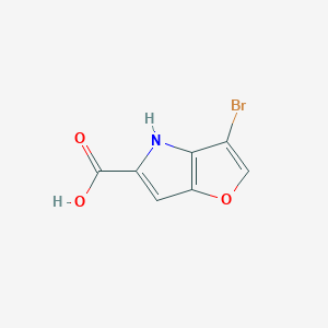 molecular formula C7H4BrNO3 B1612692 3-Bromo-4H-furo[3,2-b]pyrrole-5-carboxylic acid CAS No. 332099-52-2