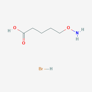 molecular formula C5H12BrNO3 B1612694 5-(Aminooxy)pentanoic acid hydrobromide CAS No. 850411-23-3