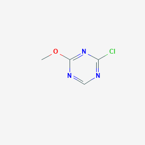 molecular formula C4H4ClN3O B1612695 2-Chloro-4-methoxy-1,3,5-triazine CAS No. 112667-87-5