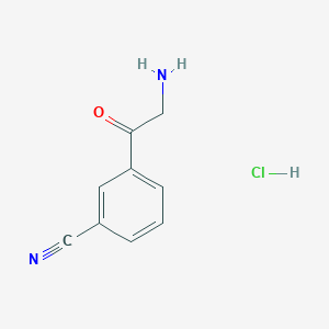 3-(2-Aminoacetyl)benzonitrile hydrochloride