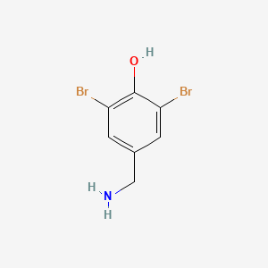 molecular formula C7H7Br2NO B1612720 3,5-Dibromo-4-hydroxybenzylamine CAS No. 701-68-8