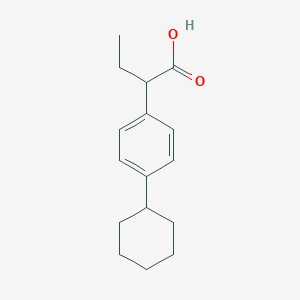 molecular formula C16H22O2 B1612729 2-(4-Cyclohexylphenyl)butanoic acid CAS No. 41641-69-4