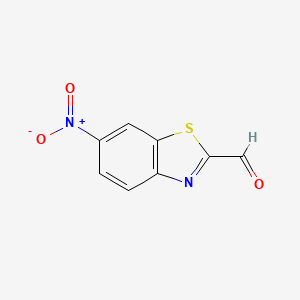 molecular formula C8H4N2O3S B1612732 6-Nitrobenzo[d]thiazole-2-carbaldehyde CAS No. 831-44-7