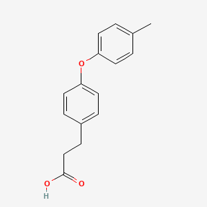 molecular formula C16H16O3 B1612737 3-(4-(P-TOLYLOXY)PHENYL)PROPANOIc acid CAS No. 881402-43-3