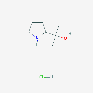 molecular formula C7H16ClNO B1612738 2-(Pyrrolidin-2-yl)propan-2-ol hydrochloride CAS No. 474317-28-7