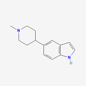 molecular formula C14H18N2 B1612740 5-(1-Methylpiperidin-4-yl)-1h-indole CAS No. 885273-33-6