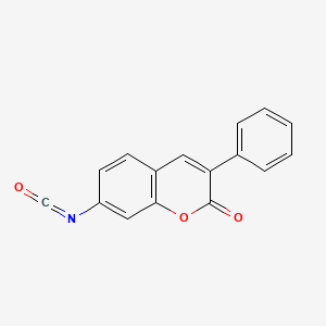 molecular formula C16H9NO3 B1612752 7-Isocyanato-3-phenyl-2H-1-benzopyran-2-one CAS No. 55936-32-8