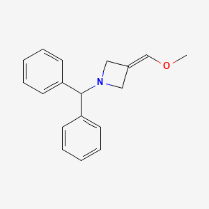 molecular formula C18H19NO B1612753 1-Benzhydryl-3-(methoxymethylene)azetidine CAS No. 676125-58-9
