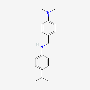 molecular formula C18H24N2 B1612759 N-(4-(Dimethylamino)benzyl)-4-isopropylbenzenamine CAS No. 400858-39-1