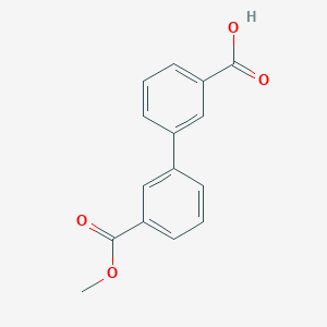 molecular formula C15H12O4 B1612763 3-(3-Methoxycarbonylphenyl)benzoic acid CAS No. 893736-81-7