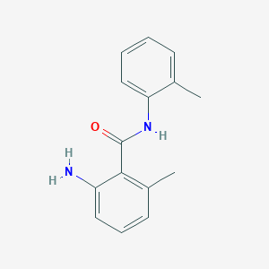 molecular formula C15H16N2O B1612764 2-Amino-6-methyl-N-(o-tolyl)benzamide CAS No. 371244-06-3