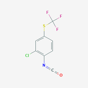 molecular formula C8H3ClF3NOS B1612765 2-氯-4-(三氟甲硫基)苯基异氰酸酯 CAS No. 55225-89-3