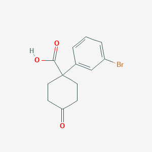 1-(3-Bromophenyl)-4-oxocyclohexanecarboxylic acid