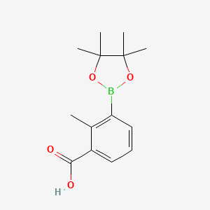 molecular formula C14H19BO4 B1612781 2-甲基-3-(4,4,5,5-四甲基-1,3,2-二氧杂硼烷-2-基)苯甲酸 CAS No. 882678-82-2