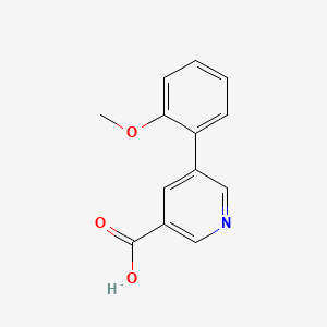 molecular formula C13H11NO3 B1612790 5-(2-甲氧基苯基)烟酸 CAS No. 893732-61-1