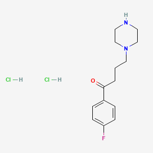 molecular formula C14H21Cl2FN2O B1612795 1-(4-Fluorophenyl)-4-(piperazin-1-yl)butan-1-one dihydrochloride CAS No. 89027-27-0