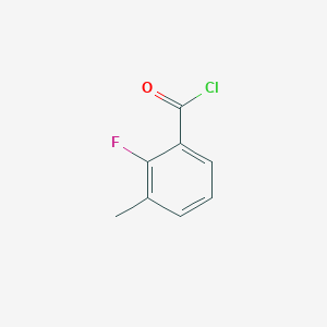 molecular formula C8H6ClFO B1612812 2-氟-3-甲基苯甲酰氯 CAS No. 1000339-85-4