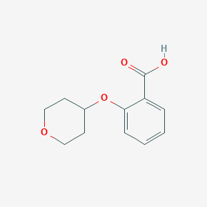 molecular formula C12H14O4 B1612815 2-(四氢吡喃-4-氧基)苯甲酸 CAS No. 898289-29-7