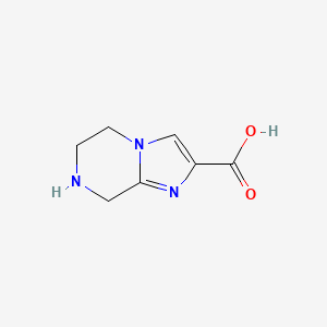 B1612822 5,6,7,8-Tetrahydroimidazo[1,2-a]pyrazine-2-carboxylic acid CAS No. 885281-33-4