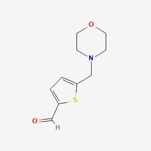 molecular formula C10H13NO2S B1612827 5-(吗啉甲基)噻吩-2-甲醛 CAS No. 893744-01-9