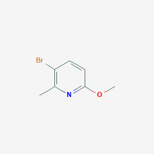 molecular formula C7H8BrNO B161283 3-Bromo-6-methoxy-2-methylpyridine CAS No. 126717-59-7