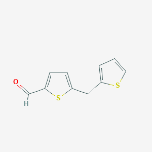 B1612835 5-[(Thiophen-2-yl)methyl]thiophene-2-carbaldehyde CAS No. 35250-77-2