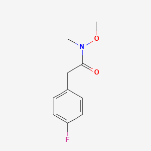 B1612841 2-(4-Fluorophenyl)-N-methoxy-N-methylacetamide CAS No. 457948-95-7