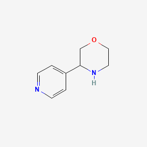 molecular formula C9H12N2O B1612852 3-(吡啶-4-基)吗啉 CAS No. 143798-67-8