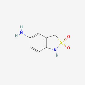 molecular formula C7H8N2O2S B1612855 5-Amino-1,3-dihydrobenzo[c]isothiazole 2,2-dioxide CAS No. 496055-43-7