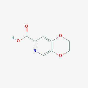 molecular formula C8H7NO4 B1612858 2,3-Dihydro-[1,4]dioxino[2,3-c]pyridine-7-carboxylic acid CAS No. 527681-13-6