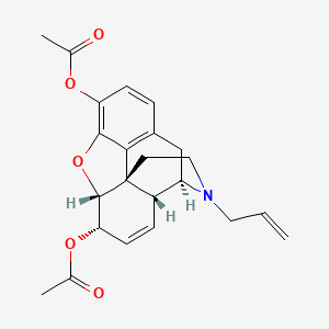 molecular formula C23H25NO5 B1612866 Diacetylnalorphine CAS No. 2748-74-5