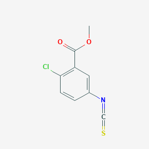 molecular formula C9H6ClNO2S B1612869 2-氯-5-异硫氰酸甲酯苯甲酸甲酯 CAS No. 91151-68-7