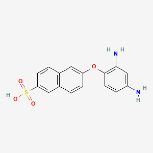 B1612872 6-(2,4-Diaminophenoxy)-2-naphthalenesulfonic acid CAS No. 6357-92-2
