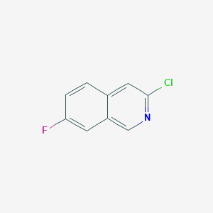 molecular formula C9H5ClFN B1612874 3-氯-7-氟异喹啉 CAS No. 82117-26-8