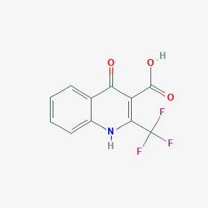 B1612876 4-Hydroxy-2-(trifluoromethyl)quinoline-3-carboxylic acid CAS No. 75999-60-9