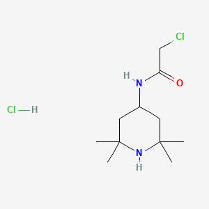 B1612882 2-chloro-N-(2,2,6,6-tetramethylpiperidin-4-yl)acetamide hydrochloride CAS No. 70804-01-2