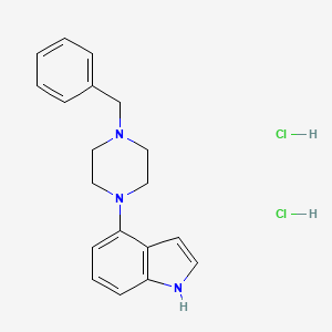 B1612884 4-(4-benzylpiperazin-1-yl)-1H-indole;dihydrochloride CAS No. 309755-88-2
