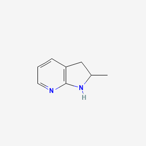 molecular formula C8H10N2 B1612888 2-甲基-2,3-二氢-1H-吡咯并[2,3-b]吡啶 CAS No. 7546-38-5