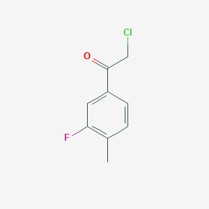 B1612903 2-Chloro-1-(3-fluoro-4-methylphenyl)ethan-1-one CAS No. 627463-24-5