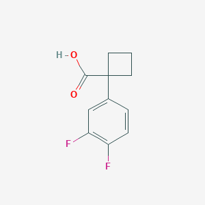 molecular formula C11H10F2O2 B1612906 1-(3,4-二氟苯基)环丁烷甲酸 CAS No. 633317-58-5